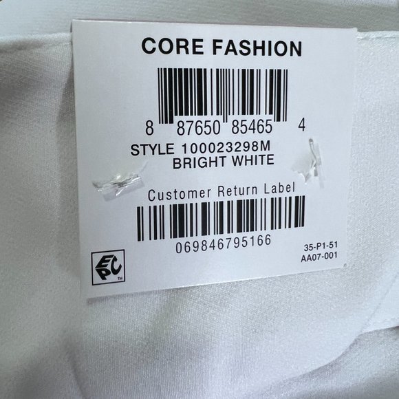 INC International Concepts Size 6 Skinny Leg Flare Ankle Mid Rise White Pants - Picture 9 of 15